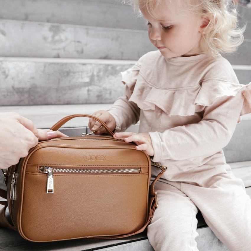 Torebka crossbody i organizer do wózka 2w1 VERA caramel / Joissy