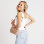 Mała torebka crossbody na ramię dla Mamy KENZA blush beige / Joissy