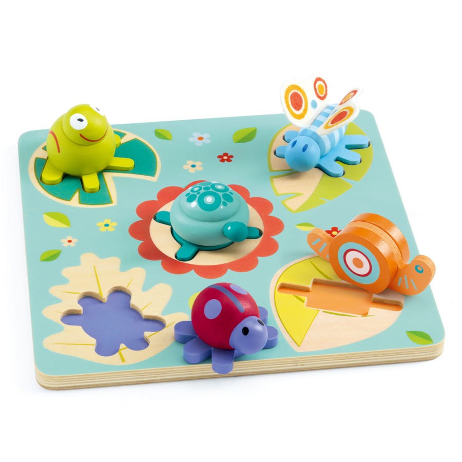 Drewniane puzzle przedstrzenne Lilo / Djeco