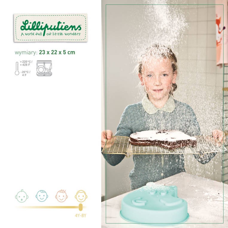 Silikonowa forma do pieczenia Mały kucharz - Niedźwiadek Cesar, 4+ / Lilliputiens