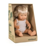 Lalka dziewczynka Europejka z implantem ślimakowym 38cm Miniland Doll
