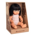 Lalka dziewczynka Azjatka z okularami 38cm Miniland Doll