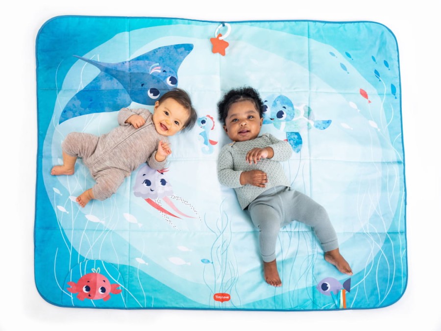 Mata edukacyjna/podróżna XL 140x113 cm - Skarby Oceanu / Tiny Love