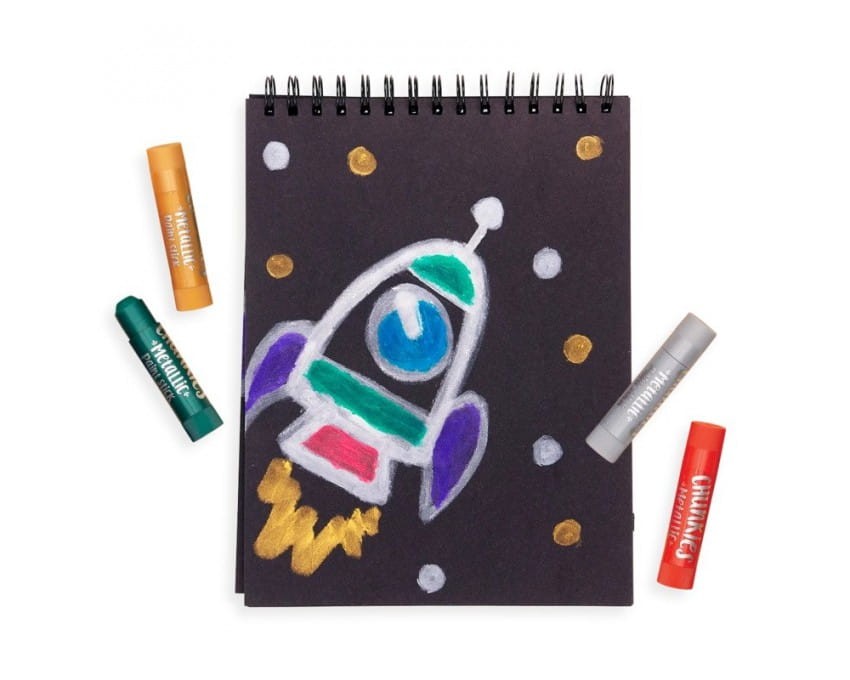 arba w kredce 6 szt., Chunkies Paint Sticks - Metaliczne / Ooly