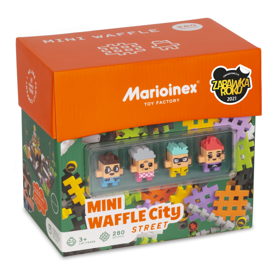 Klocki MINI Waffle City Street 280 el. / Marioinex