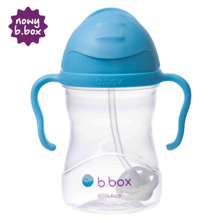 Bidon ze słomką 240 ml, BORÓWKOWY / b.box