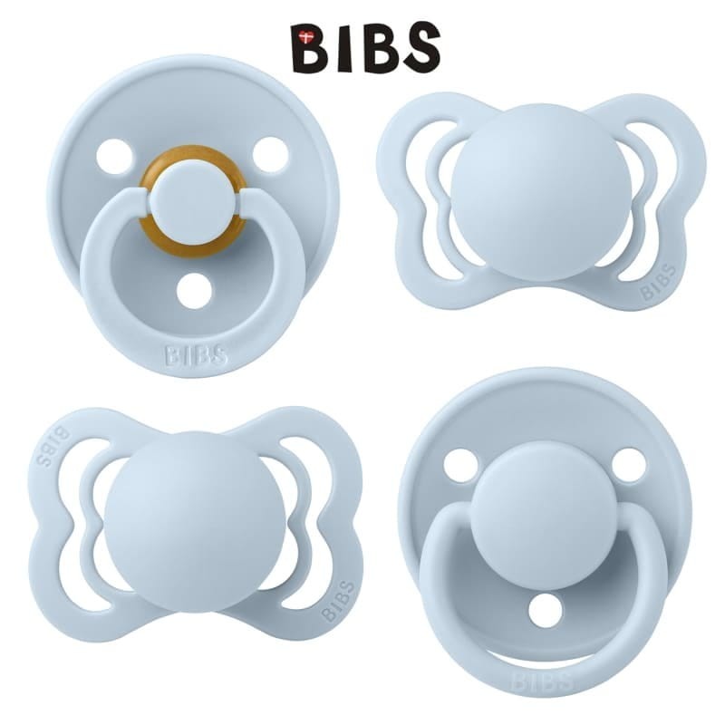 BIBS TRY-IT PACK - BABY BLUE zestaw prezentowy smoczków niemowlęcych