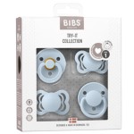 BIBS TRY-IT PACK - BABY BLUE zestaw prezentowy smoczków niemowlęcych