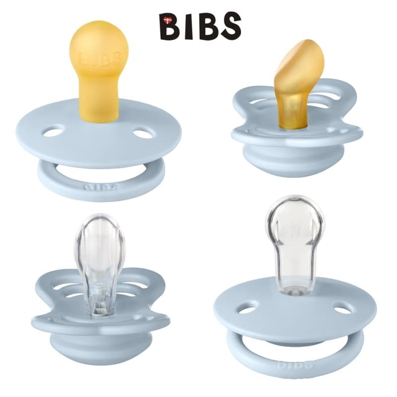 BIBS TRY-IT PACK - BABY BLUE zestaw prezentowy smoczków niemowlęcych