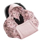 Otulacz/kocyk do fotelika samochodowego Magic Jungle Powder Pink