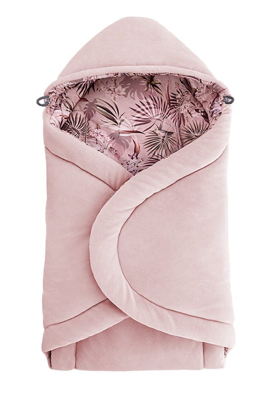 Otulacz/kocyk do fotelika samochodowego Magic Jungle Powder Pink