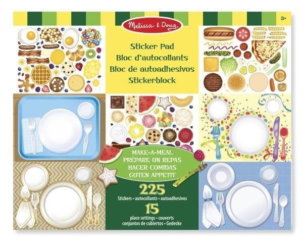 Make-a-Meal Album z wielorazowymi naklejkami / Melissa & Doug