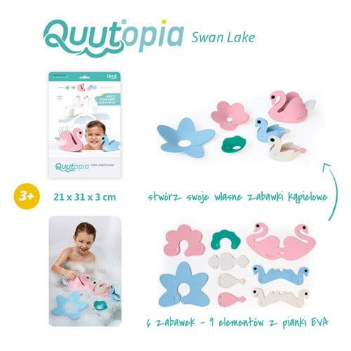 Zestaw puzzli piankowych 3D Quutopia Łabędzie / QUUT