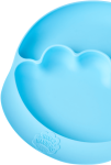 Talerz silikonowy z przyssawką Blue / Nana's Manners