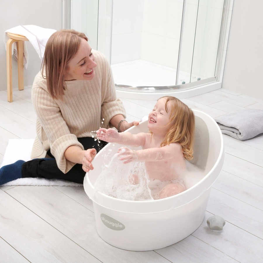 Wanienka Shnuggle Toddler z piankowym oparciem white and grey /Shnuggle