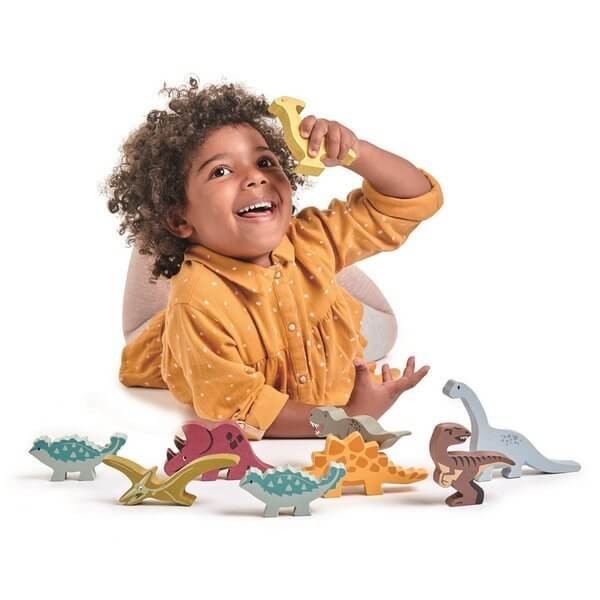 Drewniane figurki do zabawy - dinozaury /Tender Leaf Toys