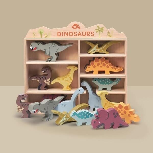 Drewniane figurki do zabawy - dinozaury /Tender Leaf Toys