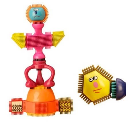 Klocki jeżyki z buźkami /B.Toys