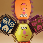 Klocki jeżyki z buźkami /B.Toys