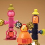 Klocki jeżyki z buźkami /B.Toys