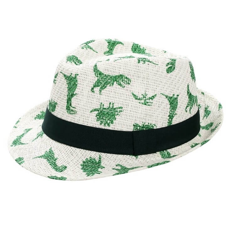 Kapelusz Słomkowy Fedora Dinozaur /FlapJack