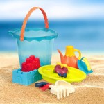 Shore Thing – wielkie wiadro z akcesoriami – niebieskie / B.Toys