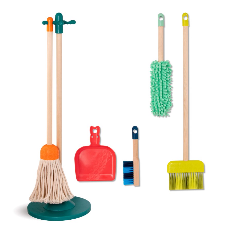 Clean ‘n’ Play – drewniany zestaw do sprzątania /B.Toys