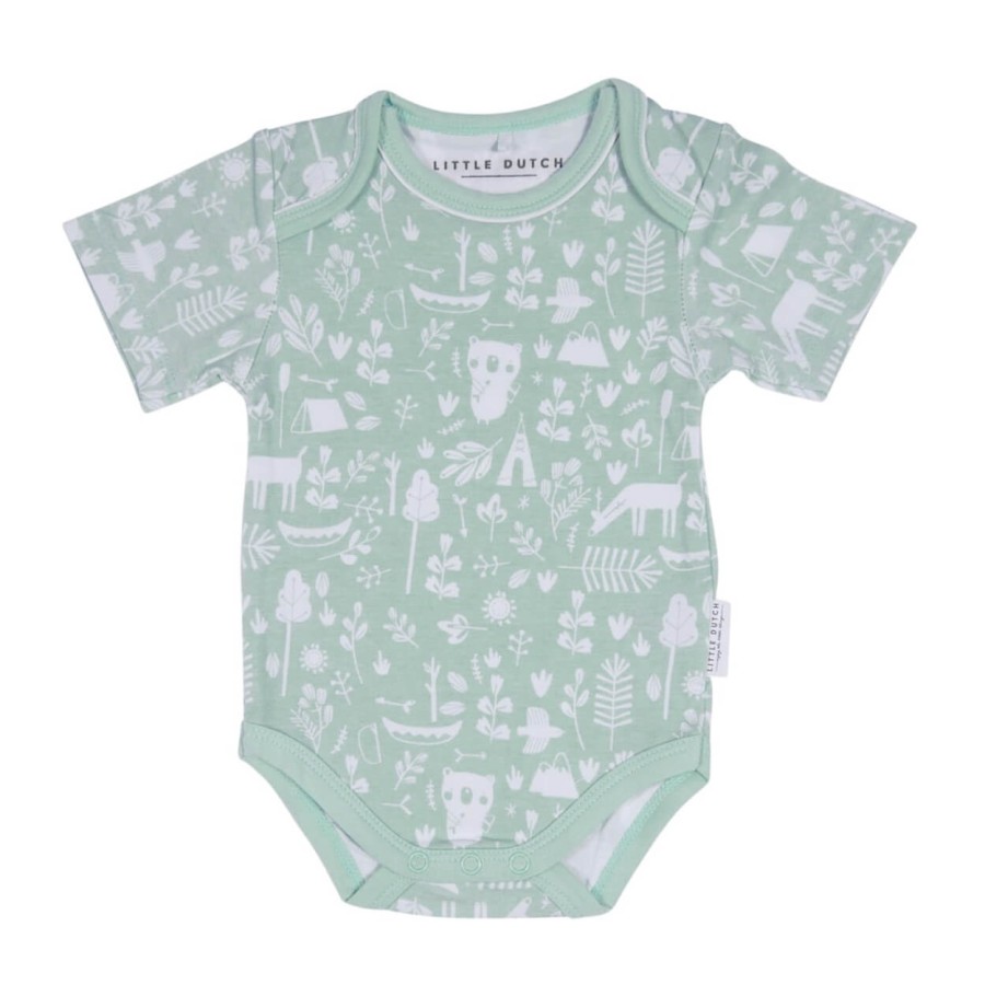 Body z krótkim rękawkiem Adventure Mint RÓŻNE ROZMIARY/ Little Dutch