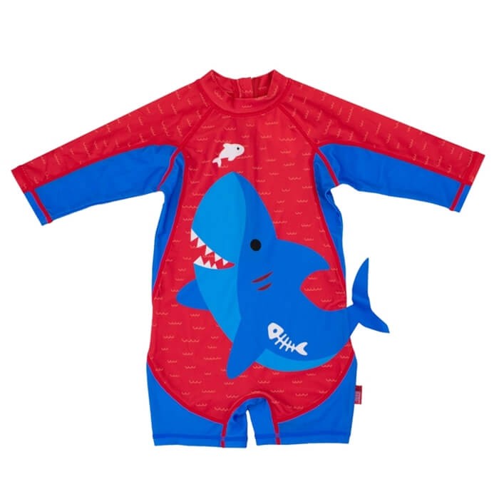 Kombinezon do Pływania Rekin Red, różne rozmiary/Zoocchini