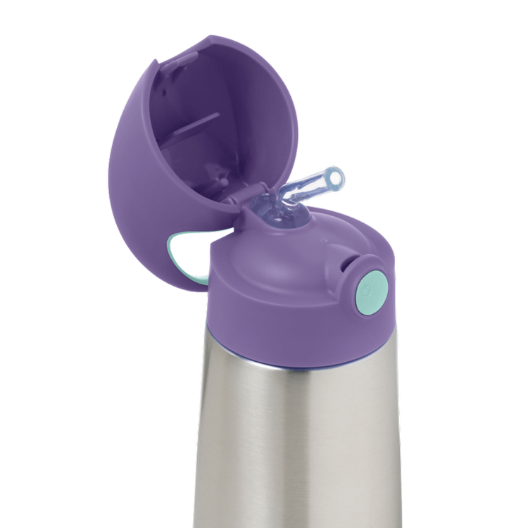 Termobutelka ze słomką LILAC POP 350 ml / b.box