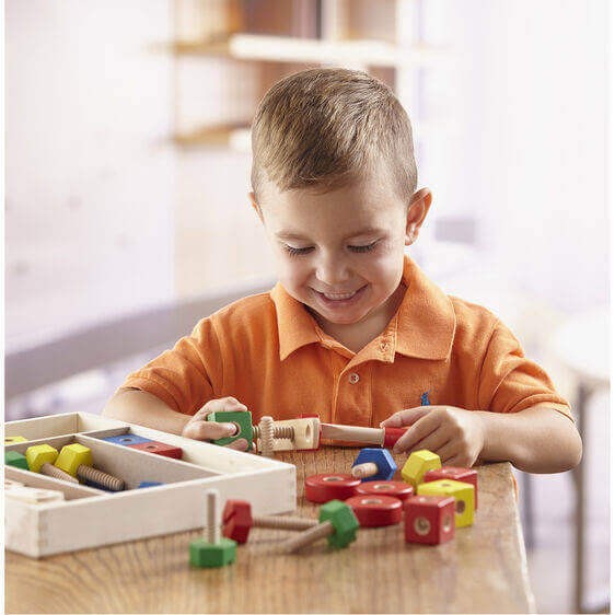 Drewniany zestaw konstrukcyjny w pudełku / Melissa and Doug