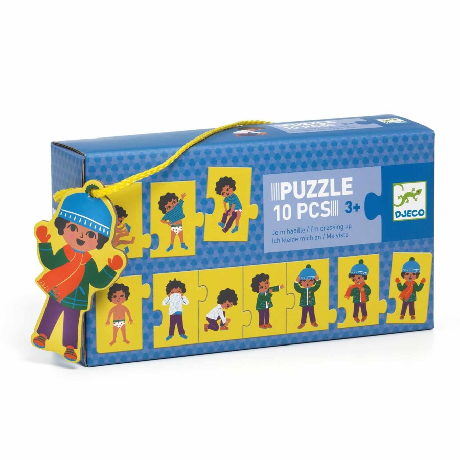 Puzzle 10 elementowe UBIERAM SIĘ -nowa wersja / Djeco
