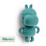 Multisensoryczna grzechotka z naturalnego kauczuku Nosorożec Marius ECO 3 m+ /LILLIPUTIENS