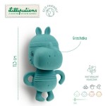 Multisensoryczna grzechotka z naturalnego kauczuku Nosorożec Marius ECO 3 m+ /LILLIPUTIENS
