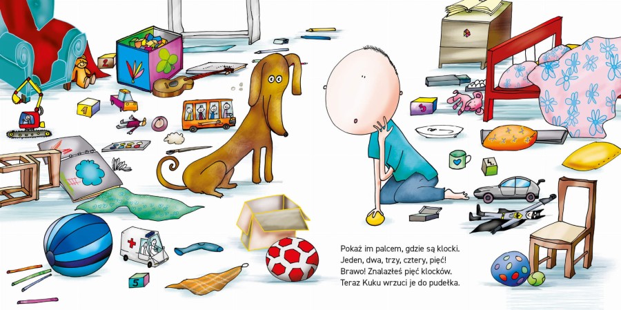 Kuku i Rajtek sprzątają pokój / Mamania