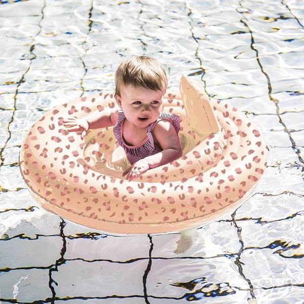 Kółko treningowe dla dzieci Leopard Old Pink / The Swim Essentials