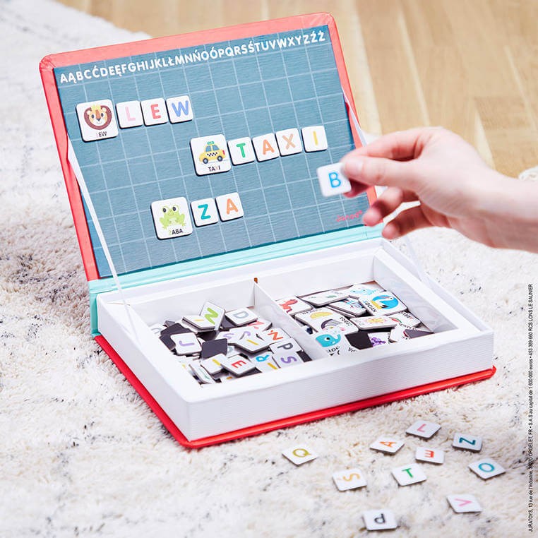 Magnetyczna układanka Polski Alfabet Magnetibook / Janod