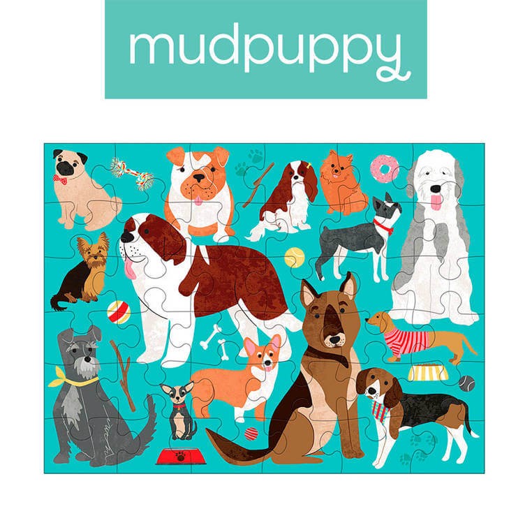 Puzzle podróżne w woreczku Pieski 36 elementów 3+ / Mudpuppy