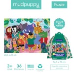 Puzzle podróżne w woreczku Dzika ekipa 36 elementów 3+ / Mudpuppy