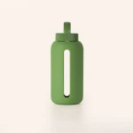 Szklana butelka do monitorowania dziennego nawodnienia Day Bottle - FOREST / BINK