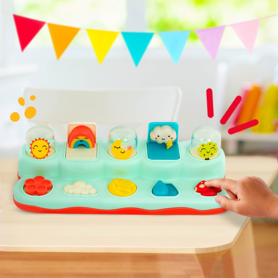 Pop-Up Buddies – wystrzałowa KONSOLA POGODOWA – interaktywna zabawka inspirowana przyrodą / B.Toys
