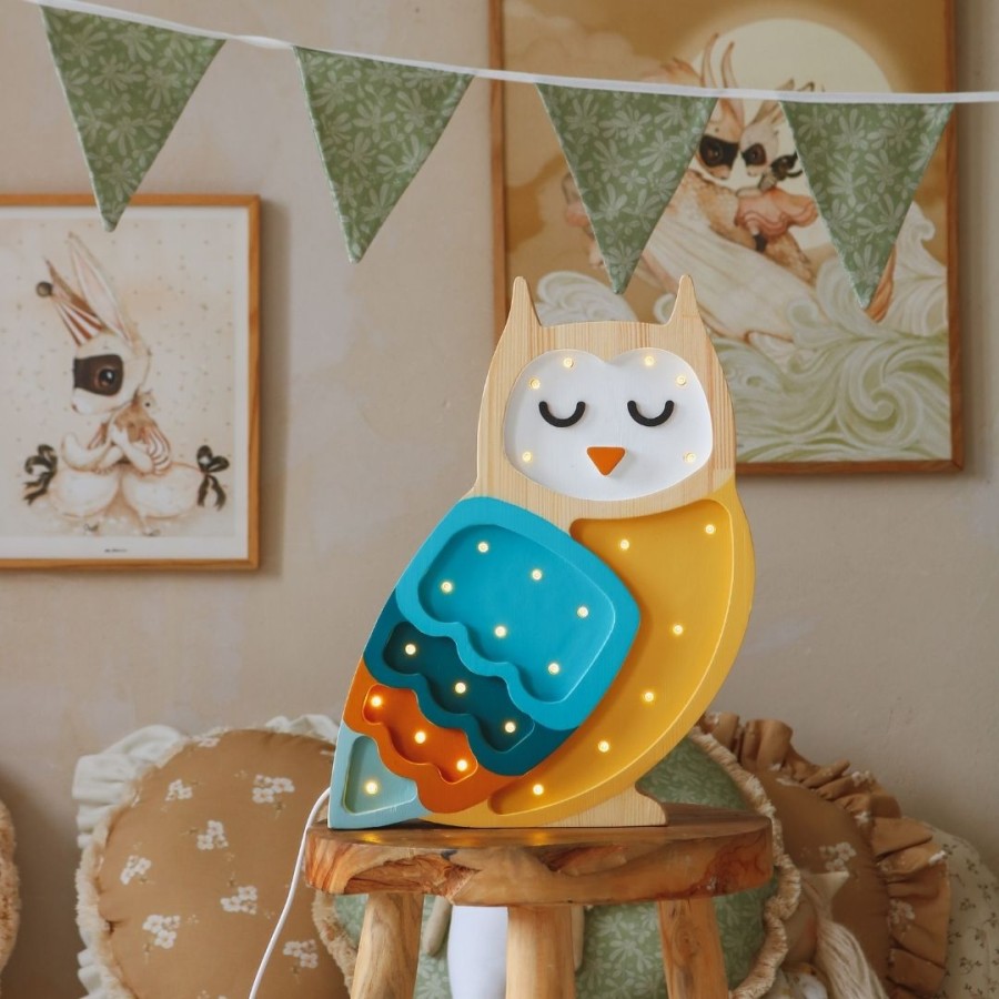 Lampa Little Lights Sowa MUSTARD / Little Lights