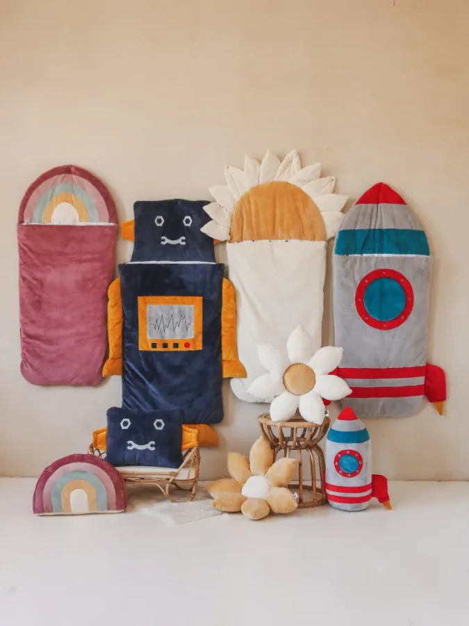 Śpiworek Sleepover – Robot ROZMIARY / Kidspace