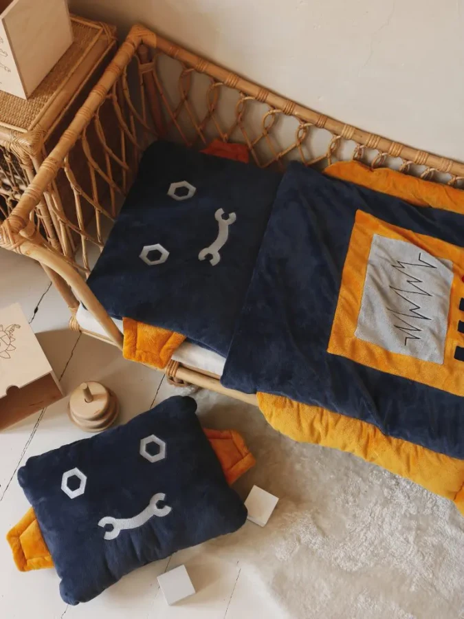 Śpiworek Sleepover – Robot ROZMIARY / Kidspace