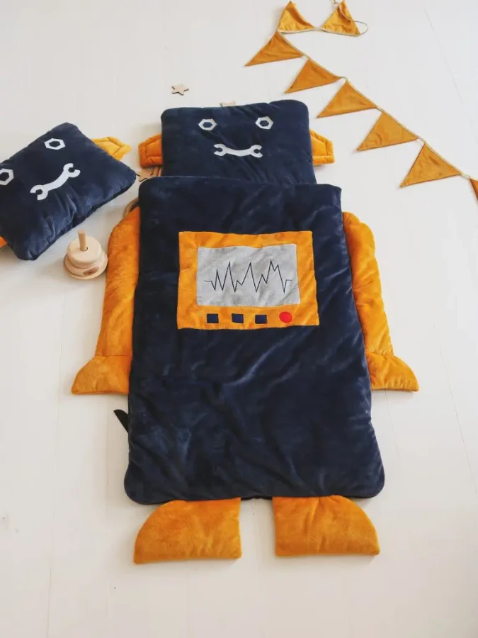 Śpiworek Sleepover – Robot ROZMIARY / Kidspace