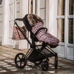 Zimowy śpiworek ASPEN WINTERPROOF COMBO - PRINCESS CHESSBOARD, POWDER PINK / La Millou