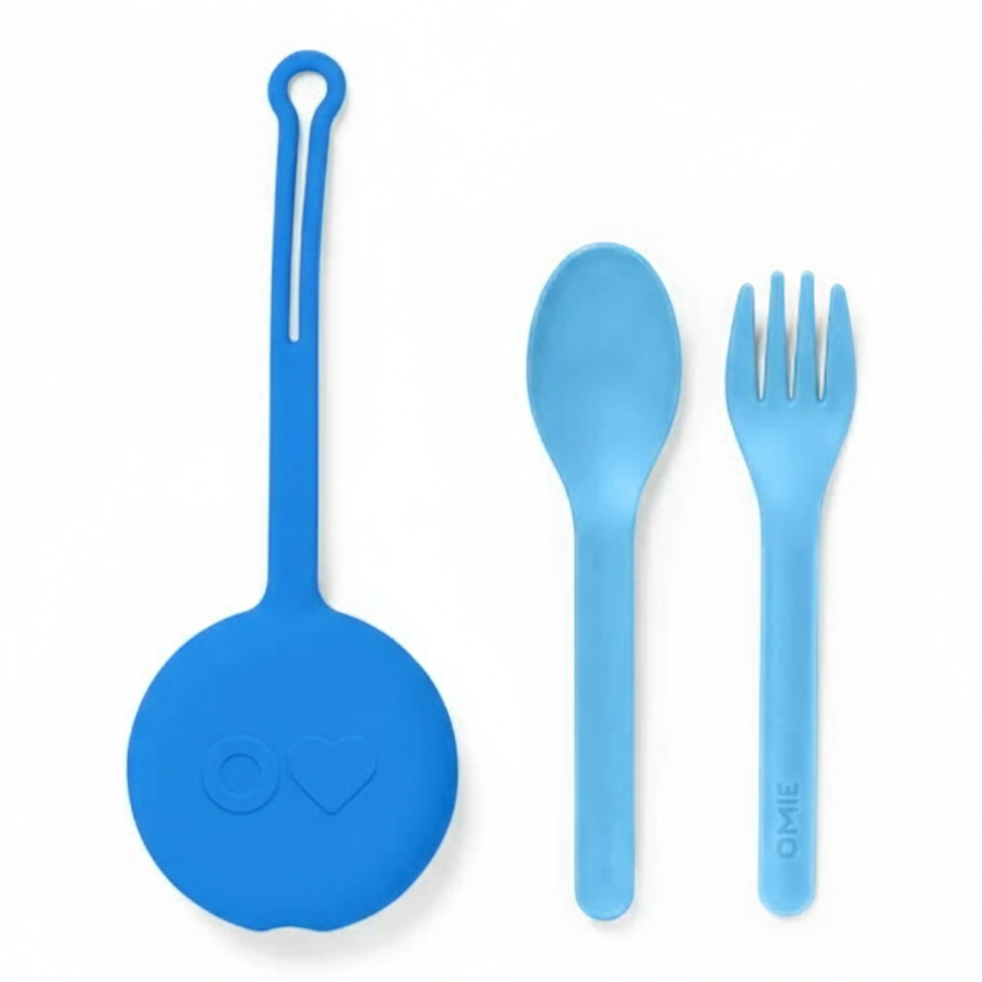 OMIEPOD zawieszka - pokrowiec ze sztućcami, Capri Blue / OMIE