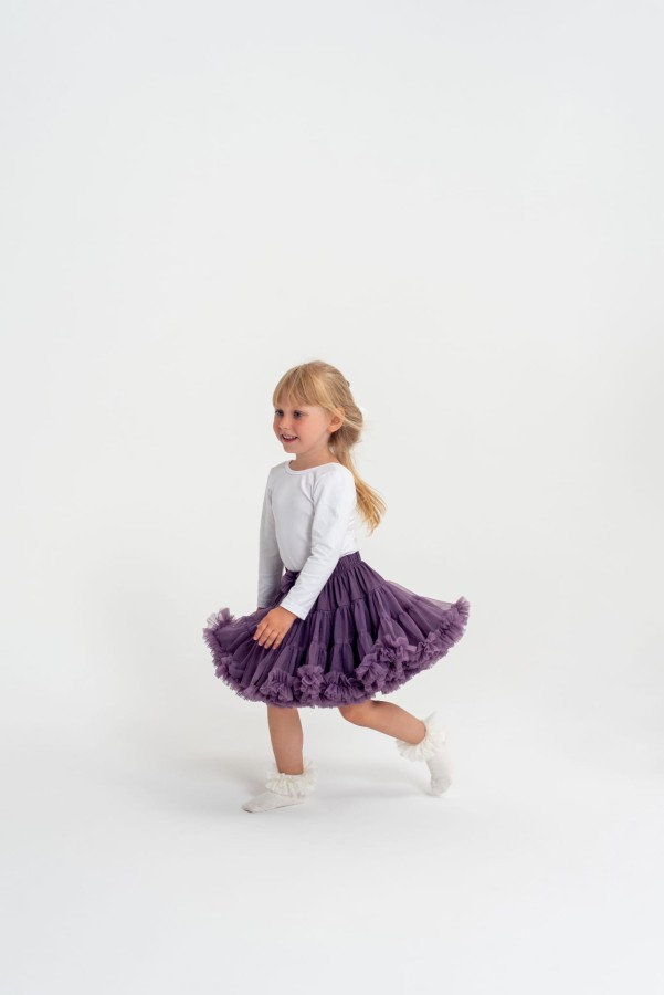Spódnica Pettiskirt - Winogronowa RÓŻNE ROZMIARY / Manufaktura Falbanek