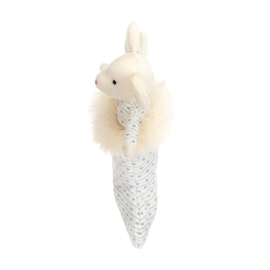 Biały Królik Shimmer w skarpecie / Jellycat SHIM4SM