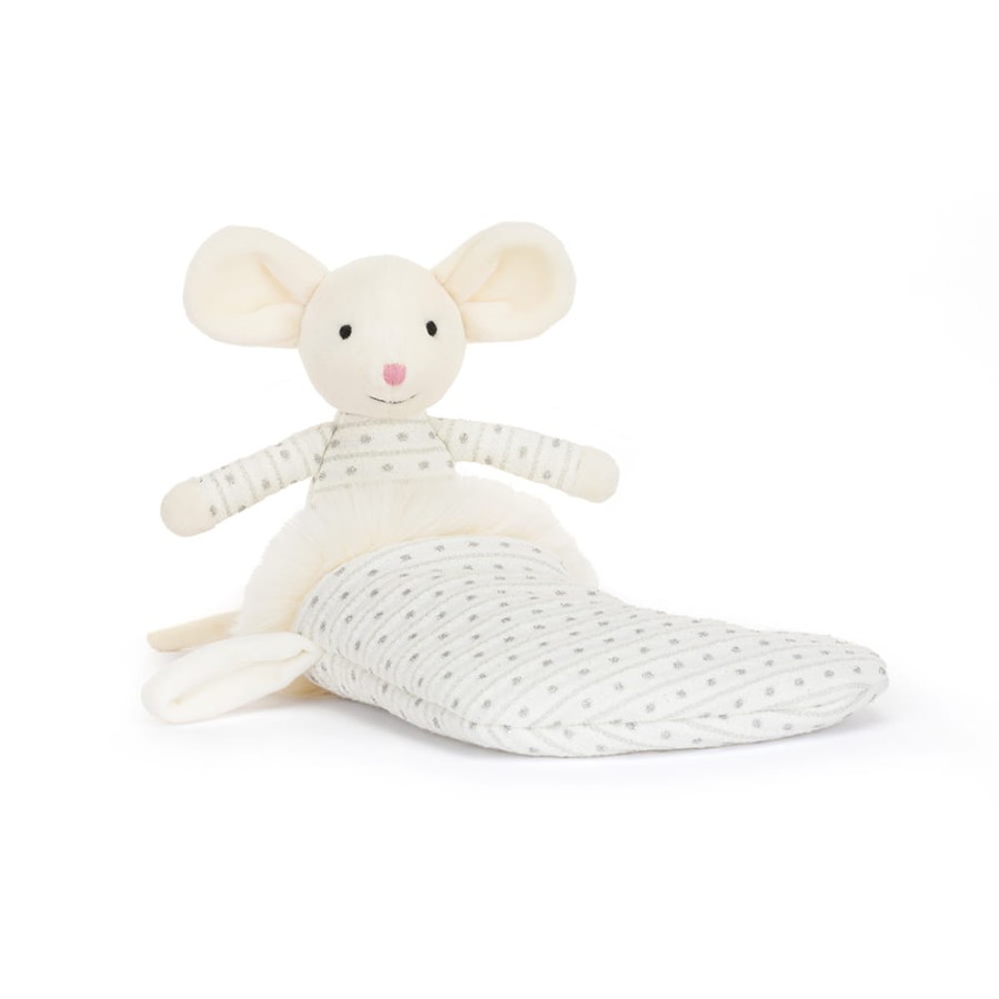 Biały Królik Shimmer w skarpecie / Jellycat SHIM4SM